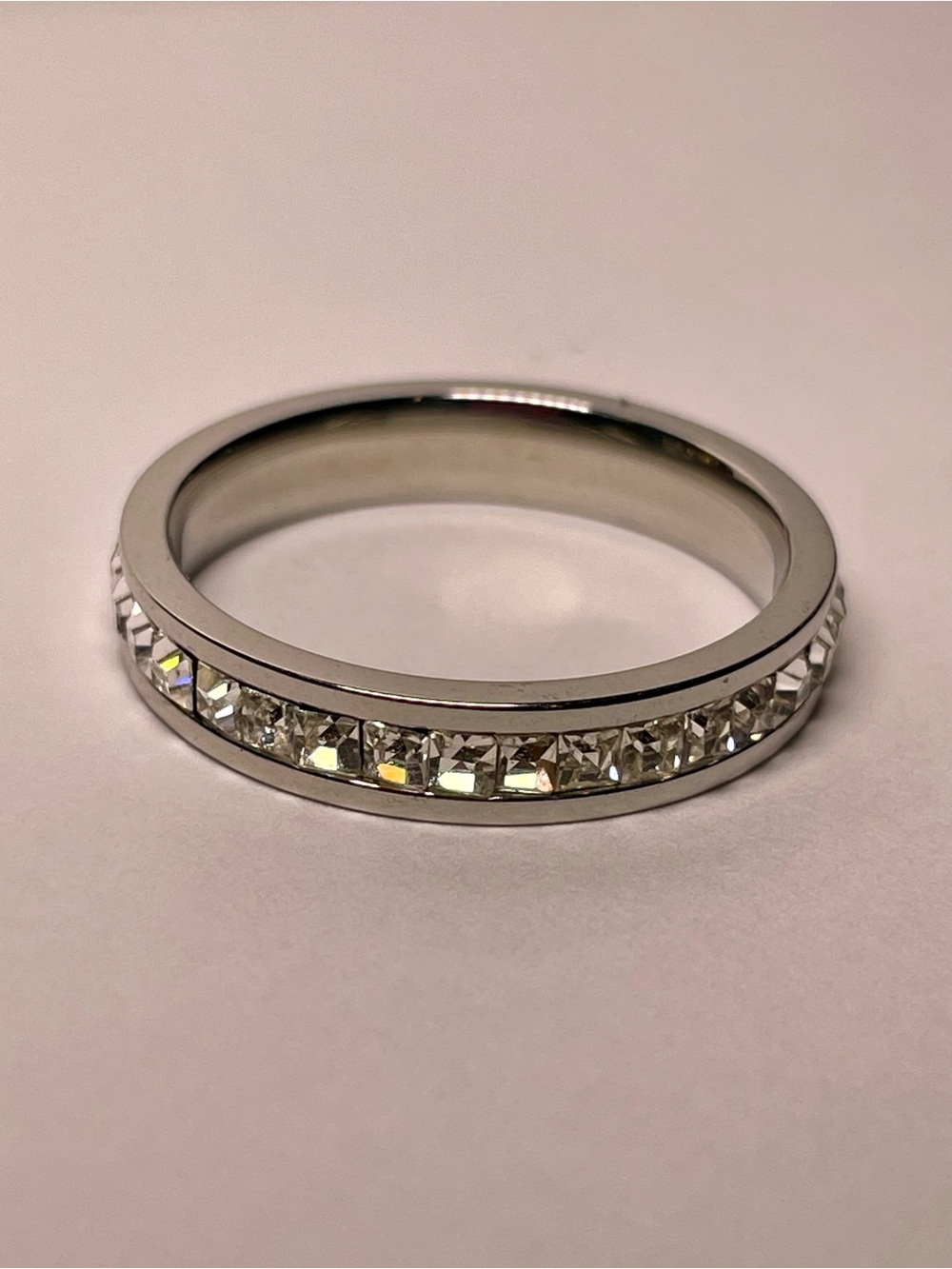 Silver Diamond Ring